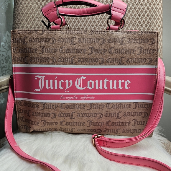Juicy Couture Handbags - Juicy Couture brown & pink tote!